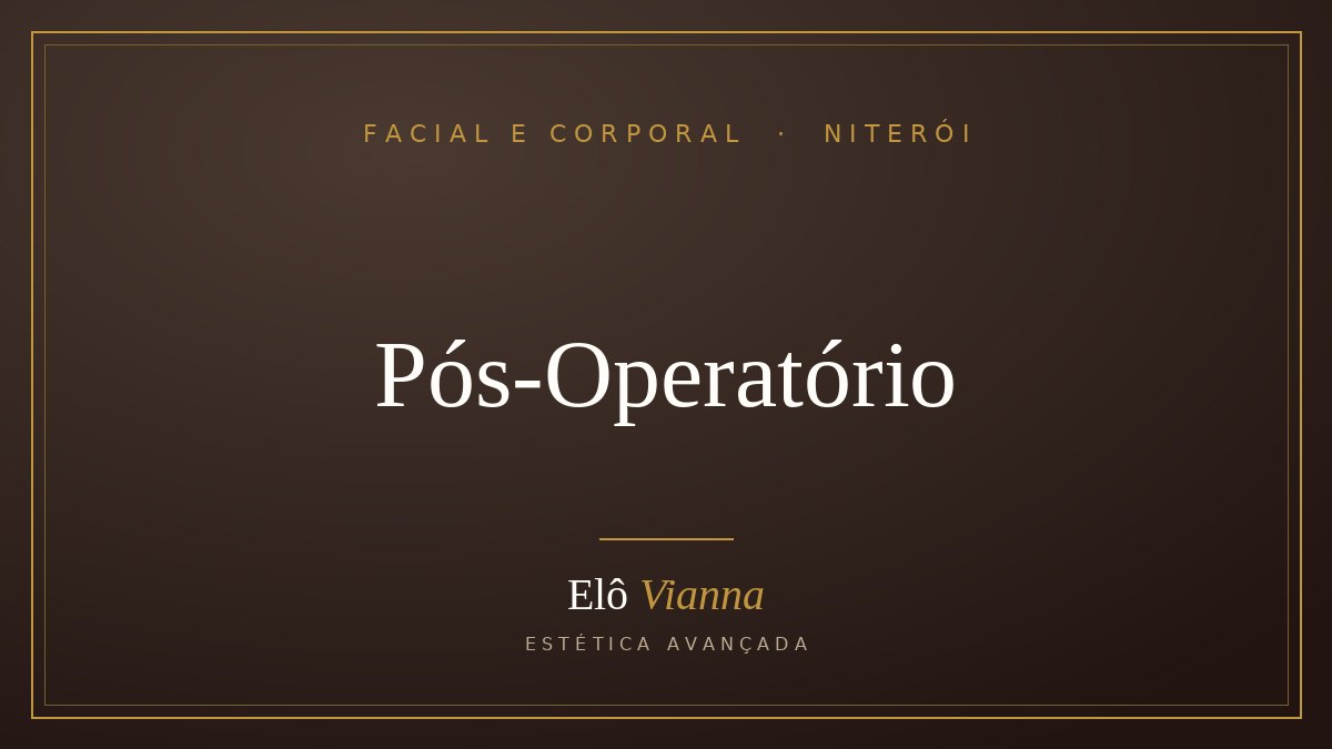 Pós-Operatório de Cirurgia Plástica em Niterói: drenagem, fibroses e recuperação